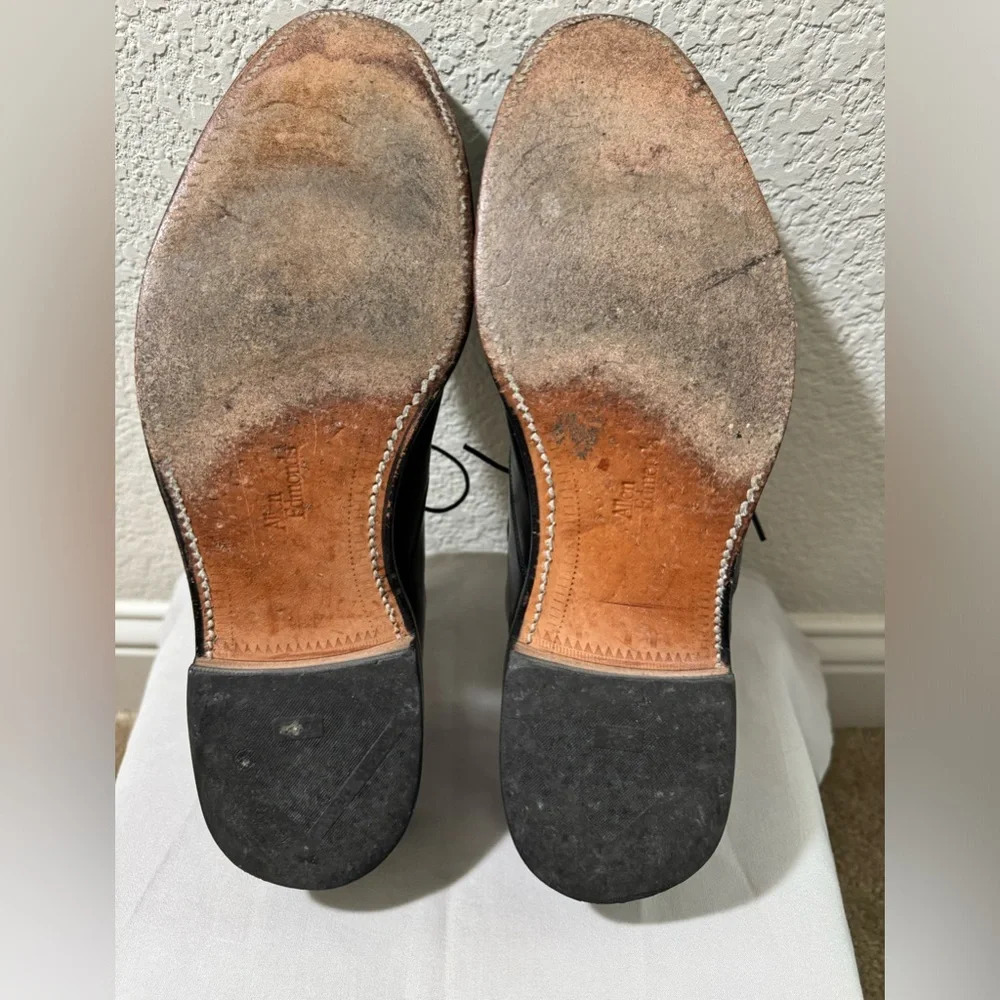 Allen Edmonds Park Avenue Oxfords Men's  Black Leather Cap Toe Shoes Size 11A - Picture 11 of 12